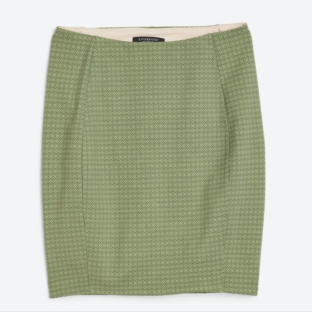 Liverpool Olive Pencil Skirt